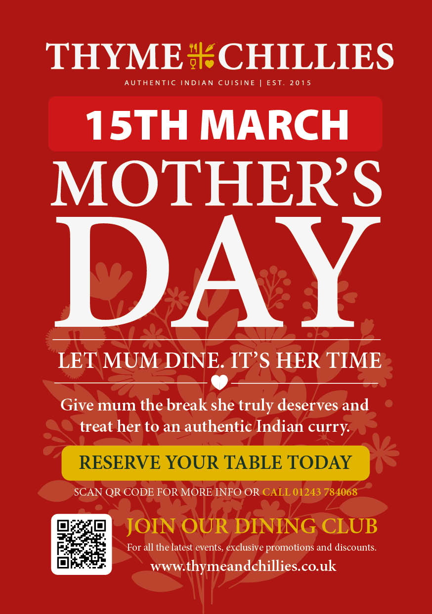 Mother's Day at Thyme and Chillies